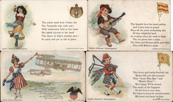 Set of 4: Swift's Premium Olemargarine Advertising Postcard Postcard Postcard