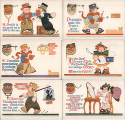 Set of 6: Playful Parables Series Postcard