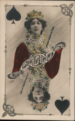 The Queen of Spades - Otero Postcard