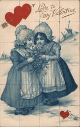 Love to my Valetine Children Postcard Postcard Postcard