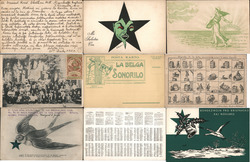 Lot of 9: Rare Esperanto Cards Postcard