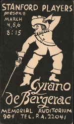 Stanford Players: Cyrano de Bergerac Postcard