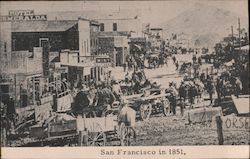 San Francisco in 1851 Postcard