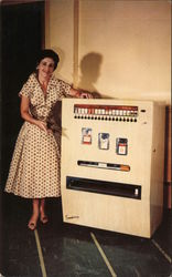 Smokeshop V-18 Cigarette Vending Machine Postcard