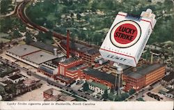 Lucky Stirke cigarette plant Reidsville, NC Postcard Postcard Postcard