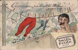 Can't Come Wash Out on the Line Swift's Pride Soap Postcard