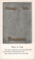 Firestone Tires Free to You Postcard