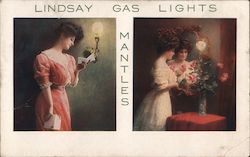 Lindsay Gas Lights Mantles Advertising Postcard Postcard Postcard