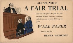 Henry Weiskopf Wallpaper Postcard