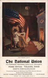 The National Union The Foremost Fraternal Beneficial Insurance Toledo, OH Postcard Postcard Postcard