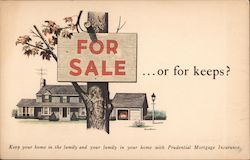 For sale...or for keeps? - Prudential Mortgage Insurance Advertising Postcard Postcard Postcard