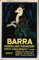 Barra Tannery & Glove Manufactory - Naples Galleri Umberto 1o (arcade) Branches Naples, Florence, Rome Postcard