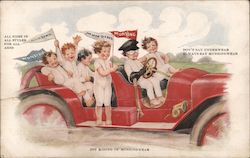 Joy Riding in Munsingwear Advertising Postcard Postcard Postcard