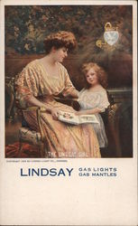 Lindsay Gas Lights, Gas Mantles The Lindsay Girl Postcard