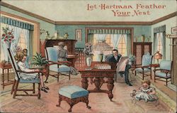 Let Hartman Feather Your Nest Postcard