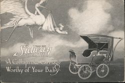 Sidway Guaranteed - A collapsible carriage worthy of your baby Postcard