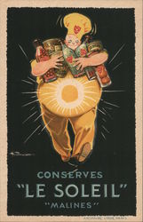 Conserves "Le Soleil" "Malines" Postcard