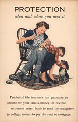 Protection when and when you need it - Prudential Life Insurance Postcard