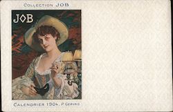 Collection JOB, Calendrier 1904 - P. Gervais Advertising Postcard Postcard Postcard