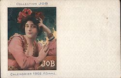 Collection JOB Calendrier 1902 - P. Gervais Advertising Postcard Postcard Postcard