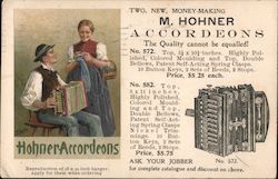 M. Hohner Accordeons Advertising Postcard Postcard Postcard