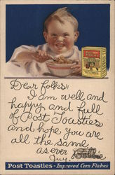 Post Toasties-Improved Corn Flakes Postcard