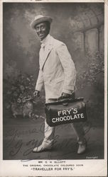 The Original Chocolate Coloured Coon Traveller for Fry's Chocolate - Mr. C.H. Elliott Advertising Postcard Postcard Postcard