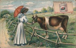 America's best milk - Sweet Clover Brand Condensed Milk Postcard