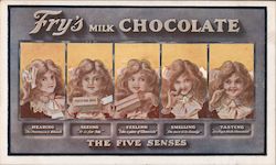 Fry's Milk chocolate, the Five Senses Advertising Postcard Postcard Postcard