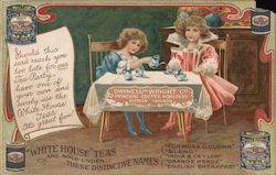 White House Teas are sold under distinctive names - Owinell-Wright co. Principal Coffee Roasters Advertising Postcard Postcard Postcard