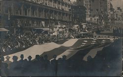 Portola Festival, Giant Flag San Francisco, CA Postcard Postcard Postcard