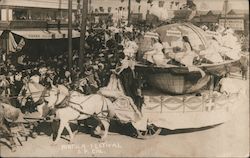 Portola Festival Float, South America San Francisco, CA S.F. Cal Postcard Postcard Postcard