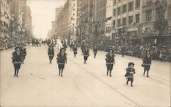 Girls Dressed as Portola, Festival Parade San Francisco, CA Postcard Postcard Postcard