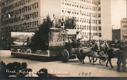 Float in the Portola Parade, 1909 San Francisco, CA Postcard Postcard Postcard