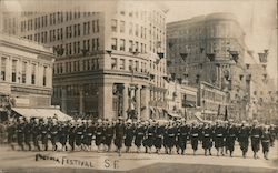 Portola Festival 1909 - Navy Sailors marching in formation San Francisco, CA Postcard Postcard Postcard