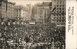 Crowds Witnessing Ceremonies in Union Square, October 22,1913 San Francisco, CA Morton & Co Postcard Postcard Postcard