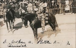 Portola Festival: Portola Carnival - "Portola" on horseback San Francisco, CA Postcard Postcard Postcard