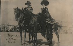 Portola Festival Don Gaspar on Horseback San Francisco, CA Postcard Postcard Postcard