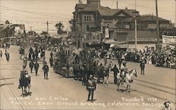 Mission San Carlos Float - Pan-Cal Expo Groundbreaking Celebration 1911 Postcard