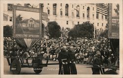 Mission San Luis Obispo display at Diamond Jubilee 1850-1925 Postcard