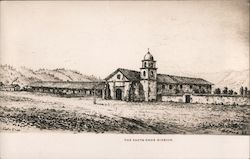 The Santa Cruz Mission California Postcard Postcard Postcard