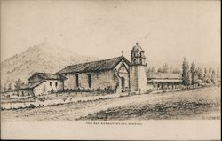 The San Buenaventura Mission Postcard