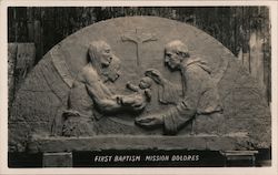 First Baptism Mission Dolores Postcard