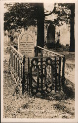 Mission Dolores Gravestone of James Sullivan, who died in 1856 Postcard