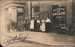 Ice cream 916 Arcade Cafe Iowa Occupational Postcard Postcard Postcard