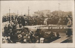 Laying Corner Stone of Church of Redeemer Postcard