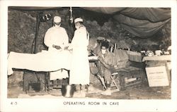 Operating Room in Cave Postcard