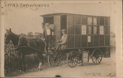 Andre Letta - Letta's Entertainers - Horse Drawn Circus Wagon? Horse-Drawn Postcard Postcard Postcard