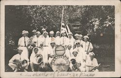 Sanitarium Concert Band, In Shade Of Trees Performers & Groups Postcard Postcard Postcard