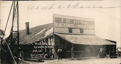 J.H. Duhr Blacksmith & Wagon Shop Well Drilling Occupational Postcard Postcard Postcard